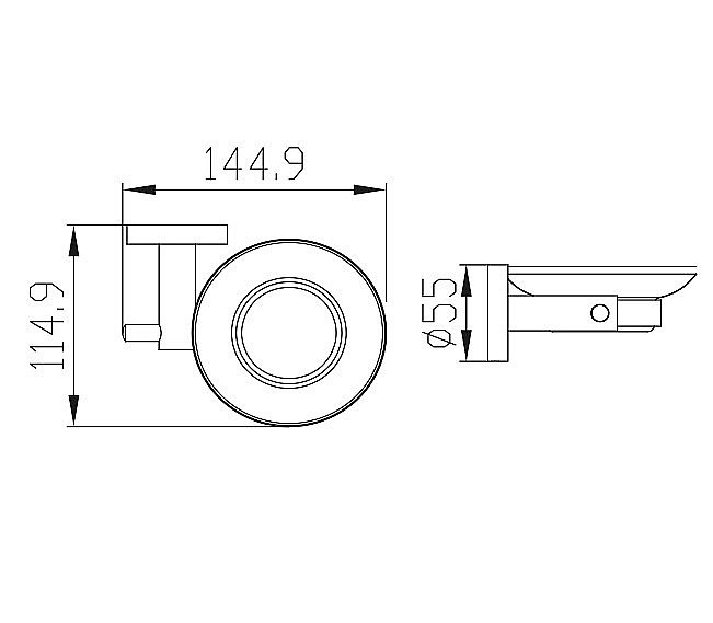 Мыльница Kaiser KH-2003 хром купить в интернет-магазине сантехники Sanbest