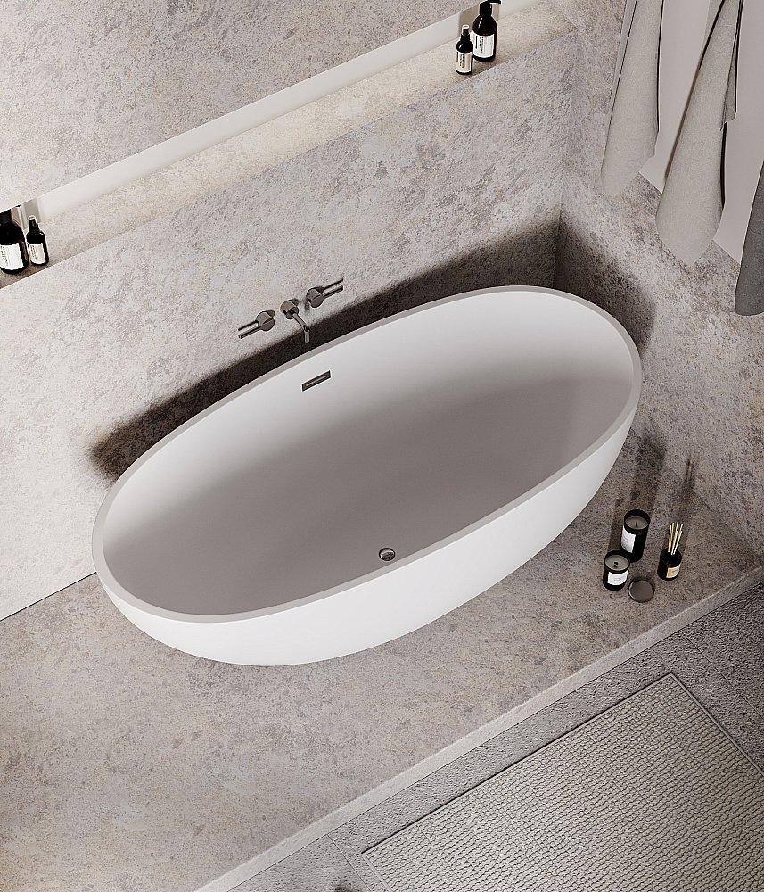 Ванна акриловая Grossman Fly GR-1104M 170x75 белая матовая купить в интернет-магазине Sanbest