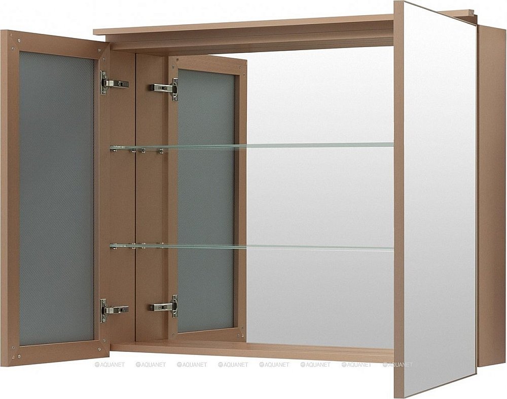 Зеркальный шкаф De Aqua Алюминиум 261768 100 медь купить в интернет-магазине сантехники Sanbest