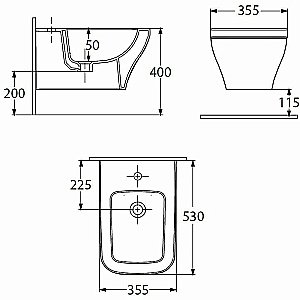 Биде Allen Brau Infinity 2 4.21014.20 белое купить в интернет-магазине Sanbest
