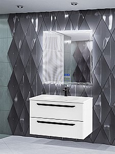 Зеркало с LED подстветкой Cezares 45063 90x90 в ванную от интернет-магазине сантехники Sanbest