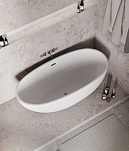 Ванна акриловая Grossman Fly GR-1104M 170x75 белая матовая купить в интернет-магазине Sanbest