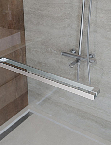 Душевая дверь Cezares LUX 140 B-FS-11-140-C-CR стекло прозрачное/профиль хром купить в интернет-магазине Sanbest