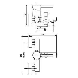 Смеситель для ванны Koller Pool Orion OR0100 хром купить в интернет-магазине сантехники Sanbest