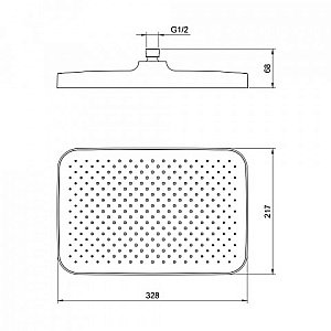 Верхний душ BERGES U2 070012 черный матовый купить в интернет-магазине сантехники Sanbest