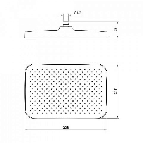 Верхний душ BERGES U2 070012 черный матовый купить в интернет-магазине сантехники Sanbest