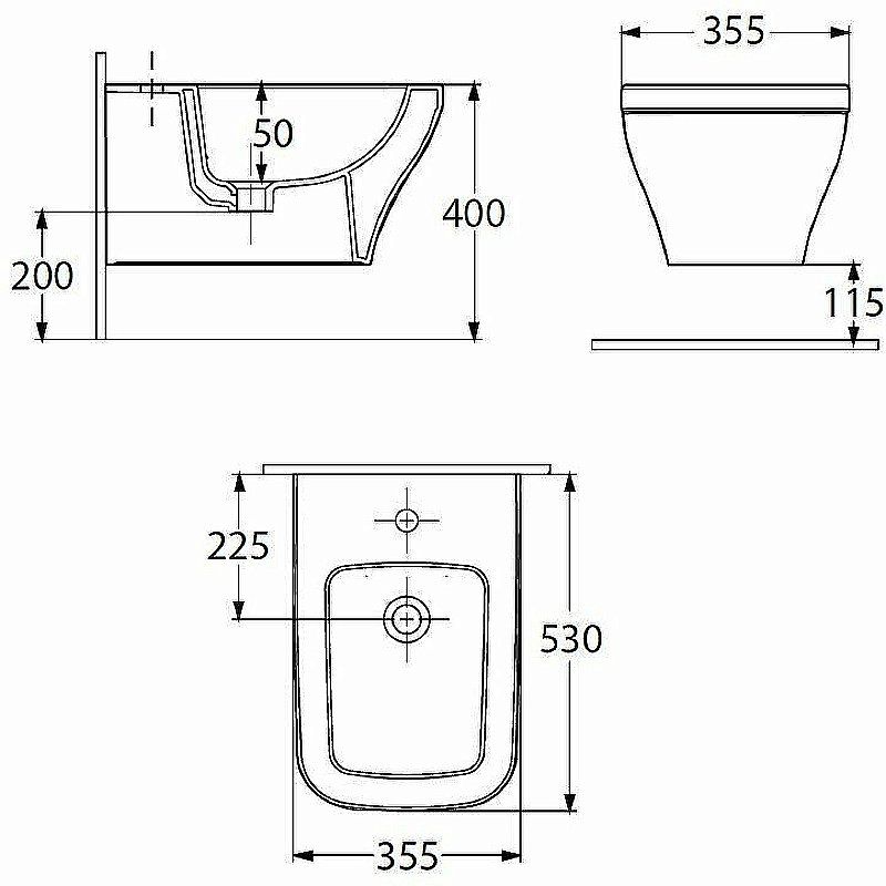 Биде Allen Brau Infinity 2 4.21014.20 белое купить в интернет-магазине Sanbest