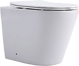 Унитаз приставной Aquanet Rimless Atago 2.0 F LX-1906 с крышкой микролифт, безободковый купить в интернет-магазине Sanbest