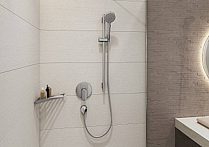 Полка Hansgrohe AddStoris 41741000 хром купить в интернет-магазине сантехники Sanbest