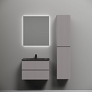 Тумба с раковиной Sancos Snob T 70 SNT70SM серая матовая для ванной в интернет-магазине Sanbest