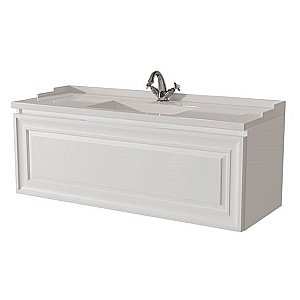 Тумба с раковиной Caprigo Ponza-A 120 белая для ванной в интернет-магазине Sanbest