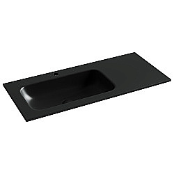 Раковина Ceramica Nova Grace CN7014MB черный матовый чаша слева купить в интернет-магазине сантехники Sanbest