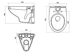 Унитаз подвесной Santek Бореаль 1WH501544 с инсталляцией, с крышкой микролифт купить в интернет-магазине Sanbest