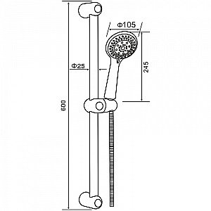 Душевой гарнитур Orange O-Shower OS011 хром купить в интернет-магазине сантехники Sanbest