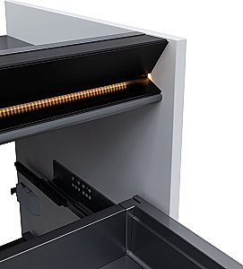 Тумба с раковиной Allen Brau Activity 80 1.34004.WM белая матовая/черный брашированный для ванной в интернет-магазине Sanbest