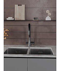 Смеситель для кухни Agger Elegant A3230355 оружейная сталь матовая купить в интернет-магазине сантехники Sanbest