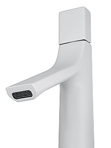 Смеситель для раковины высокий WONZON & WOGHAND The ONE, Белый матовый (WW-H1011-MW) купить в интернет-магазине сантехники Sanbest