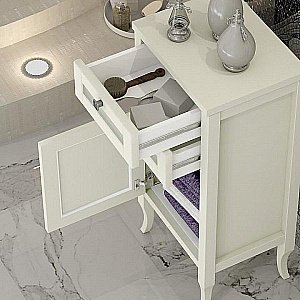 Комод Опадирис Мираж 44 слоновая кость для ванной в интернет-магазине сантехники Sanbest