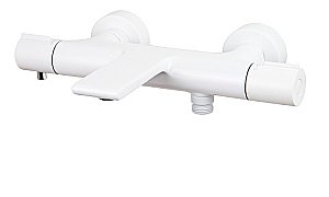 Смеситель для ванны Kaiser Serio 05322-4 белый матовый купить в интернет-магазине сантехники Sanbest