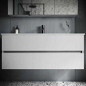 Тумба с раковиной Sancos Urban UR120-1W белый глянец для ванной в интернет-магазине Sanbest