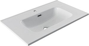 Тумба с раковиной Aquanet Вега 70 344122+284027 белая глянцевая для ванной в интернет-магазине Sanbest