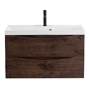 Тумба с раковиной Belbagno MARINO 80 2C-SO/BB800/450-LV-MR-AST Rovere Moro для ванной в интернет-магазине Sanbest