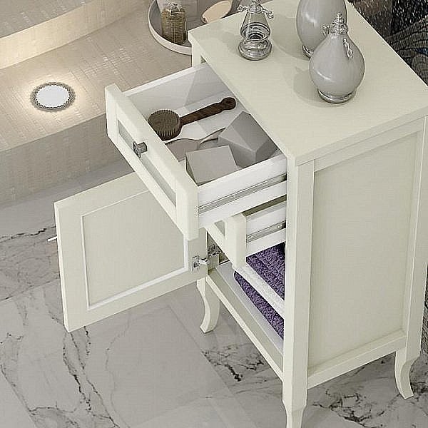 Комод Опадирис Мираж 44 слоновая кость для ванной в интернет-магазине сантехники Sanbest