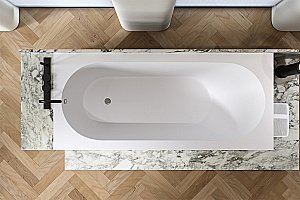 Ванна Holbi Orion Soft Rock 1.01.007.11.1 168x74 белая матовая купить в интернет-магазине Sanbest