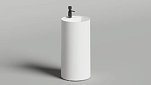 Раковина Salini ARMONIA ROUND TOP 01 S-Sense 130411TG 45 без отверстия под смеситель, белая купить в интернет-магазине Sanbest
