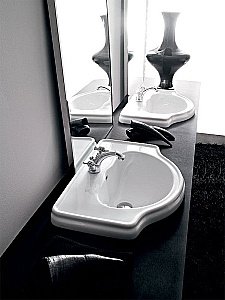 Раковина Kerasan Retro 62 103001*1 белая купить в интернет-магазине Sanbest