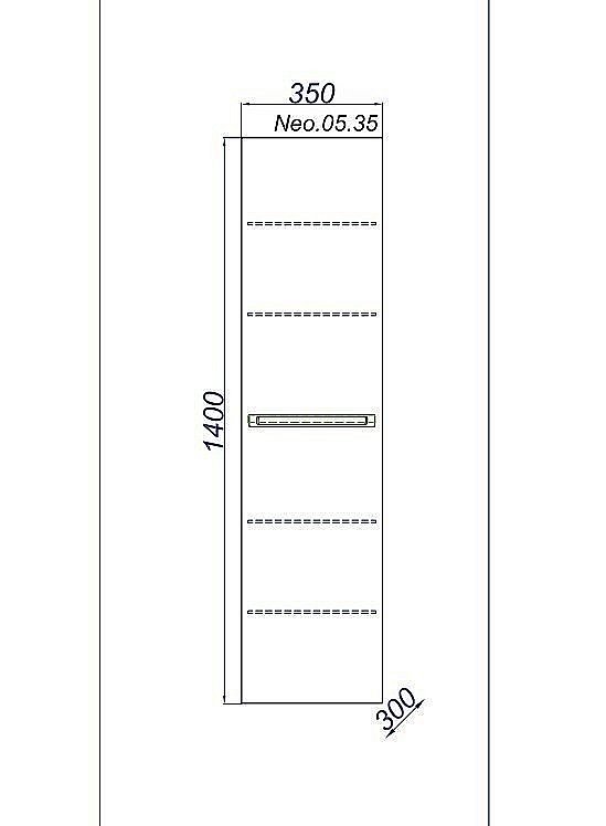 Пенал напольный AQWELLA Нео 35 для ванной в интернет-магазине сантехники Sanbest