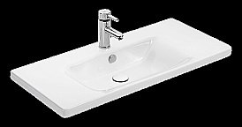 Раковина Dreja Soft 90 белая купить в интернет-магазине сантехники Sanbest