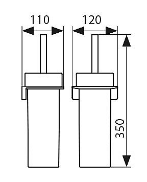 Ершик для туалета Kaiser KH-2706 хром купить в интернет-магазине сантехники Sanbest