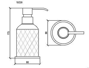 Диспенсер Boheme Crystal 10228 купить в интернет-магазине сантехники Sanbest