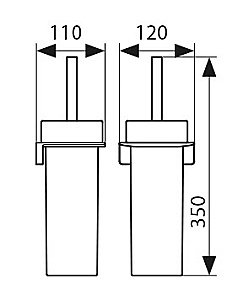 Ершик для туалета Kaiser KH-2706 хром купить в интернет-магазине сантехники Sanbest