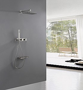 Душевая система ABBER Rund AF8750NG сатин купить в интернет-магазине сантехники Sanbest