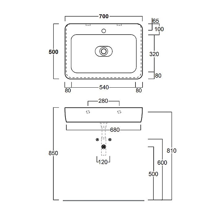 Раковина накладная Simas Henges HE10bi*1 70 купить в интернет-магазине Sanbest