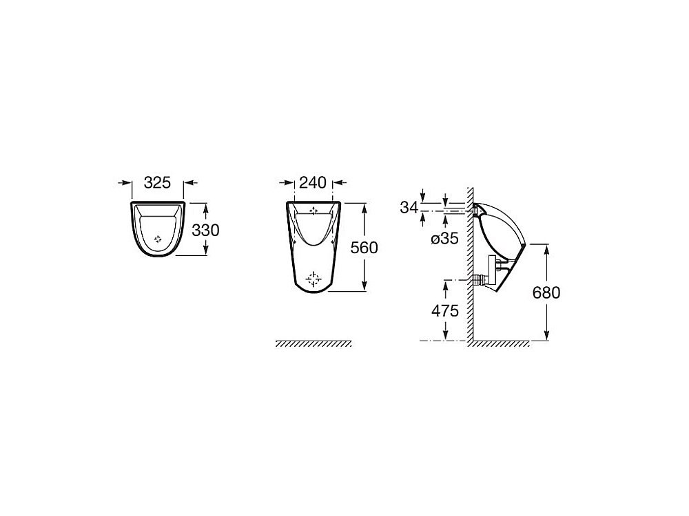 Писсуар Roca Chic 35945J000 купить в интернет-магазине Sanbest