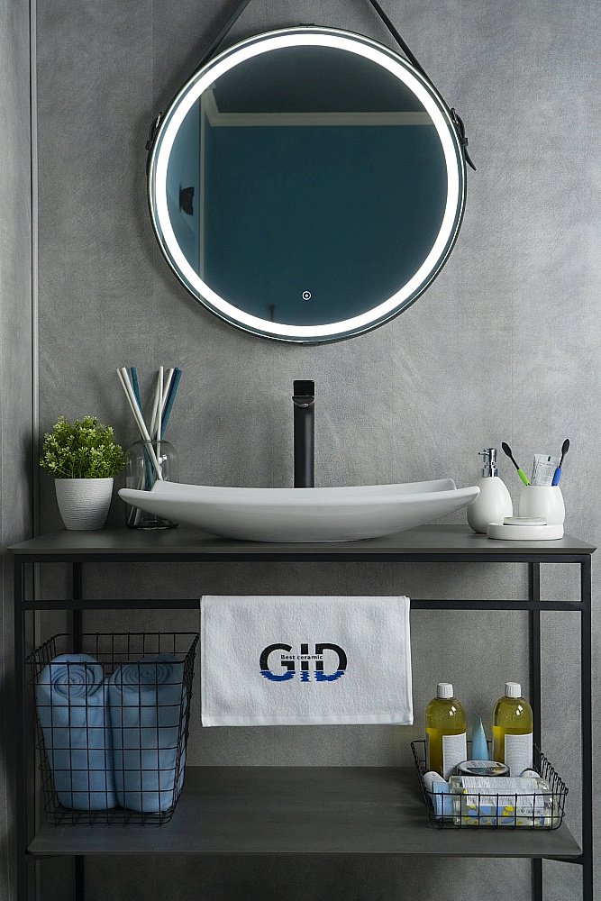 Раковина накладная Gid Creativo 60 N9177 51170 белая купить в интернет-магазине Sanbest