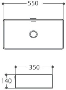 Раковина накладная Aquanet Perfect-3-MB 55 273676 черная матовая купить в интернет-магазине Sanbest