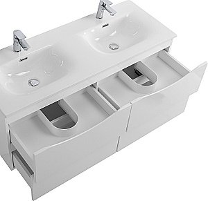 Тумба с раковиной BelBagno MARINO-CER-N-1200-4C-SO-BL-P Bianco Lucido для ванной в интернет-магазине Sanbest