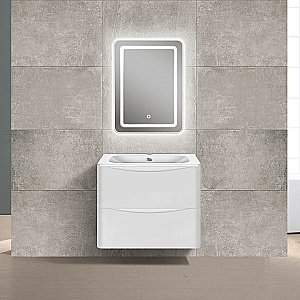 Тумба с раковиной Vincea PAOLA VMC-2P600GW + VCB-2VP600W 60 белая для ванной в интернет-магазине Sanbest