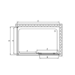 Душевой уголок Vincea Soft VSR-3SO8012CLGM 120x80 стекло прозрачное/профиль вороненая сталь купить в интернет-магазине Sanbest