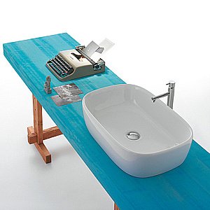 Раковина накладная Globo Genesis 60 GE045.BI*0 белая купить в интернет-магазине Sanbest