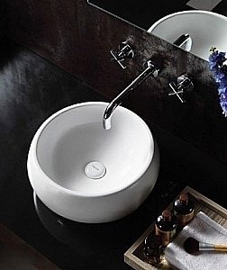 Раковина накладная Ceramalux N 40 5004 белая купить в интернет-магазине Sanbest