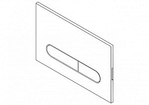 Кнопка для инсталляции BelBagno PROSPERO CZR/BB-PR-BORO брашированное золото купить в интернет-магазине сантехники Sanbest