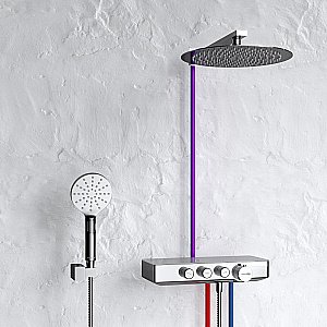Душевая система WasserKRAFT Mindel A8599.090.116.010.127.011 Thermo хром купить в интернет-магазине сантехники Sanbest