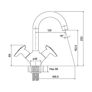 Смеситель для раковины IDDIS Copter COPSB00i01 купить в интернет-магазине сантехники Sanbest