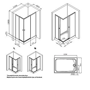 Душевой уголок AM.PM X-Joy Square Slide W94G-403-12090-MТ 120х90 стекло прозрачное/профиль матовый хром купить в интернет-магазине Sanbest
