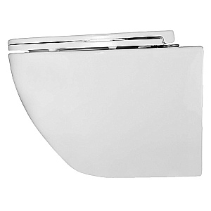 Унитаз подвесной Azario Gloria AZ-2003T белый, безободковый, с крышкой микролифт, слив торнадо купить в интернет-магазине Sanbest